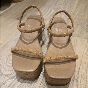 Tan Platform Sandals